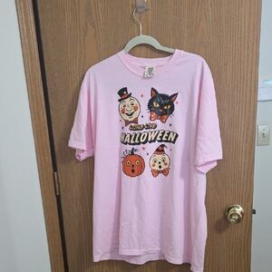 Comfort Colors Pink Halloween Tee